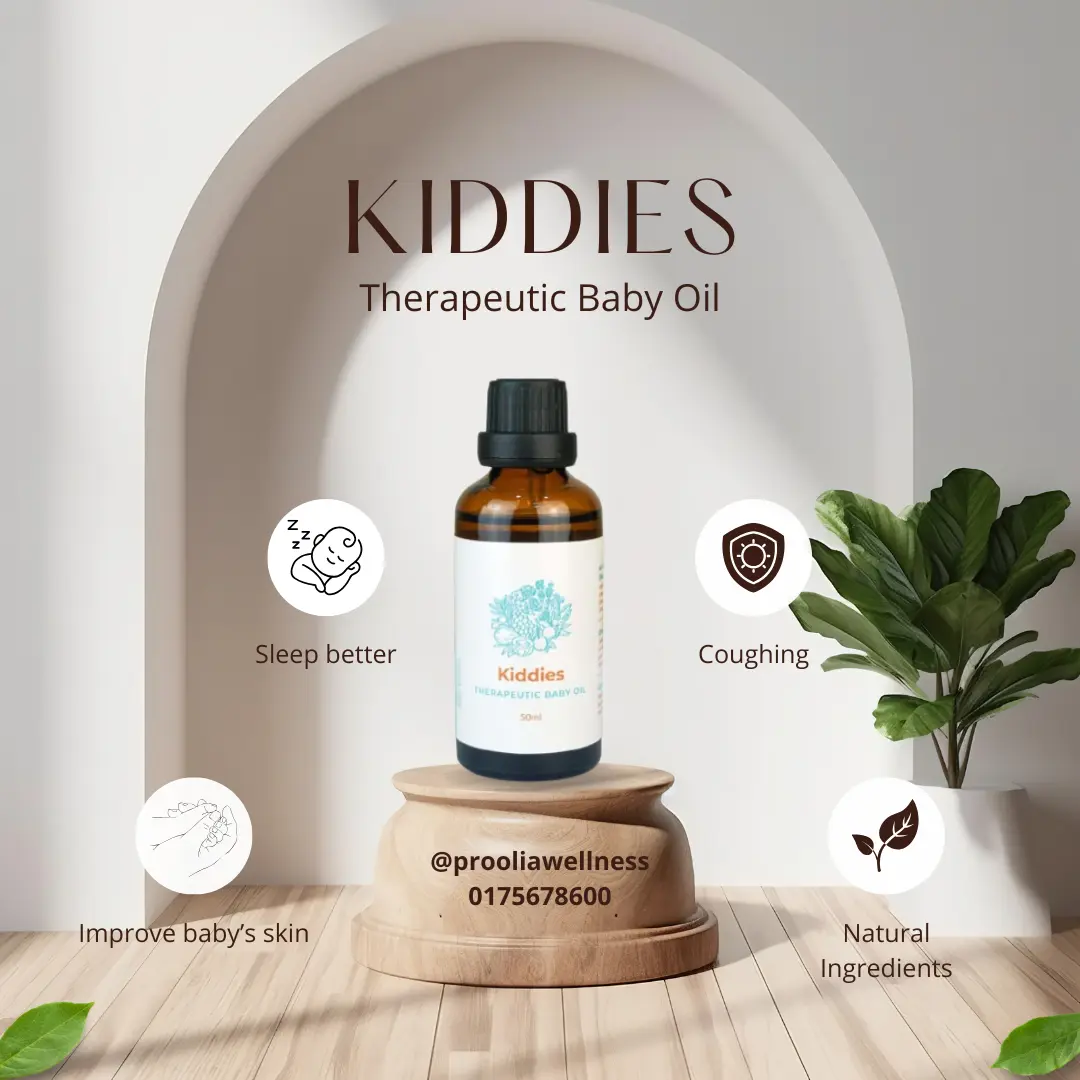Kiddies – Therapeutic Baby Oil 100% natural non-allergic
