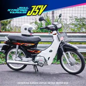 Striping Variasi Honda Astrea Grand Stiker Motor Star Premium model FLAME Api Motorcycle