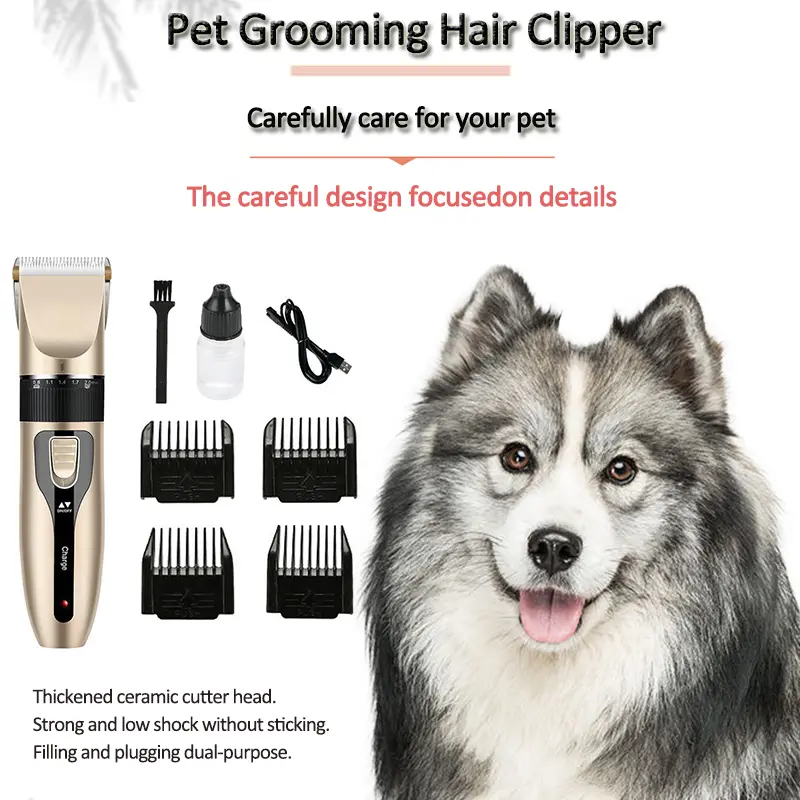Upgraded Silent Pet Hair Cutter Set Dog Pet Lady Shaver High-Power Pet Hair Trimming Hair Clipper