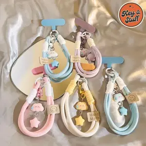 Tali Hp Lucu Gantungan Hp Phone Strap Tali Motif Awan Lucu Handphone Hand Strap Lucu Lanyard Hp Gantungan Hp Universal Aesthetic
