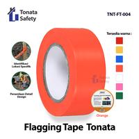Gambar Flagging Tape Tonata / Pita Survey Penanda Orange 2 cm x 30 m / Pita Penanda Area Proyek / Survey Marking Tape / Pita Pembatas Lokasi Kerja / Aksesoris Safety Lapangan / Pita Penanda Non Perekat untuk Konstruksi, Tambang, dan Survey Lapangan dari Tonata Indonesia Kab. Tangerang 1 Tokopedia