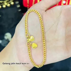 Gelang jalin kecil koin 91