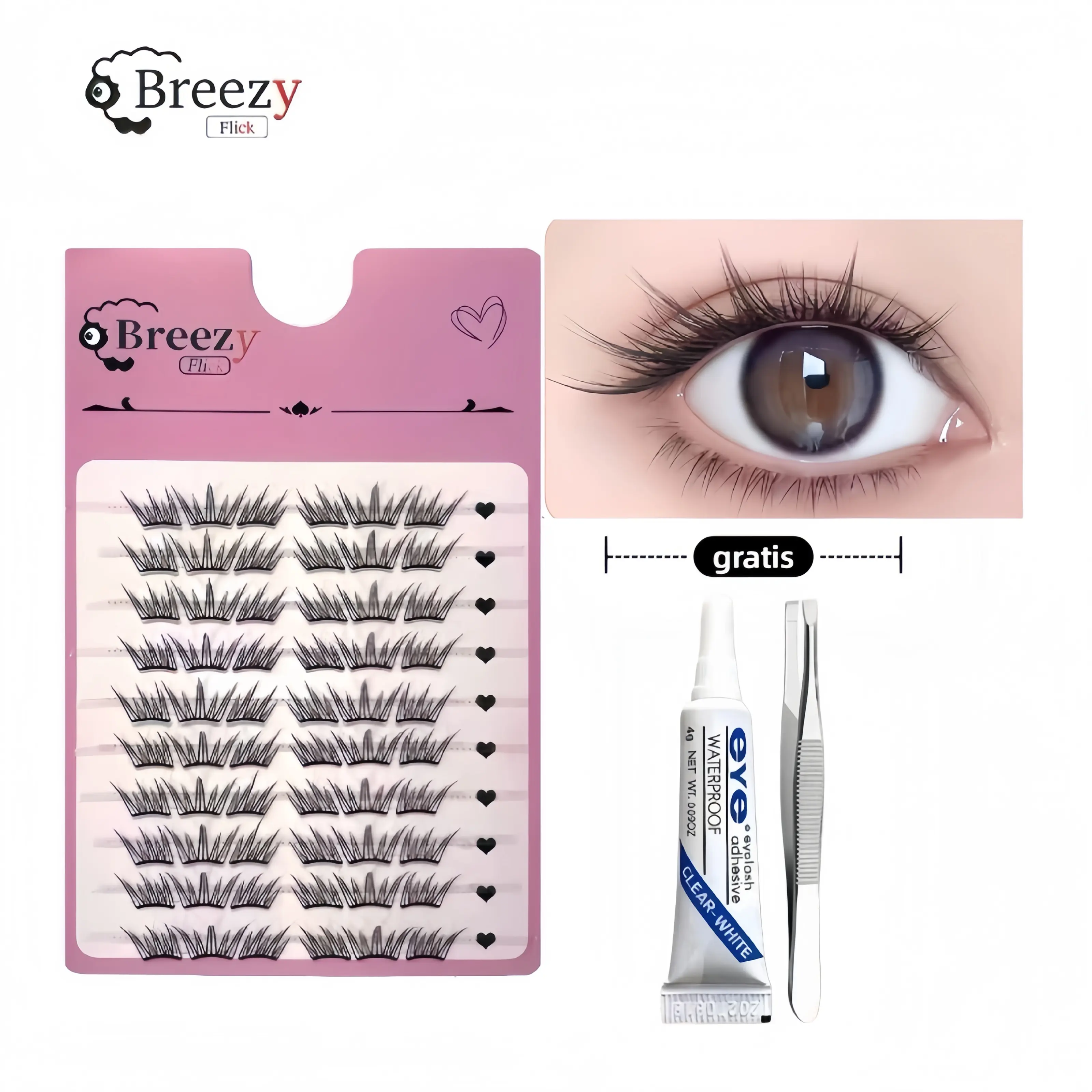 E-3(Gratis lem dan pinset)