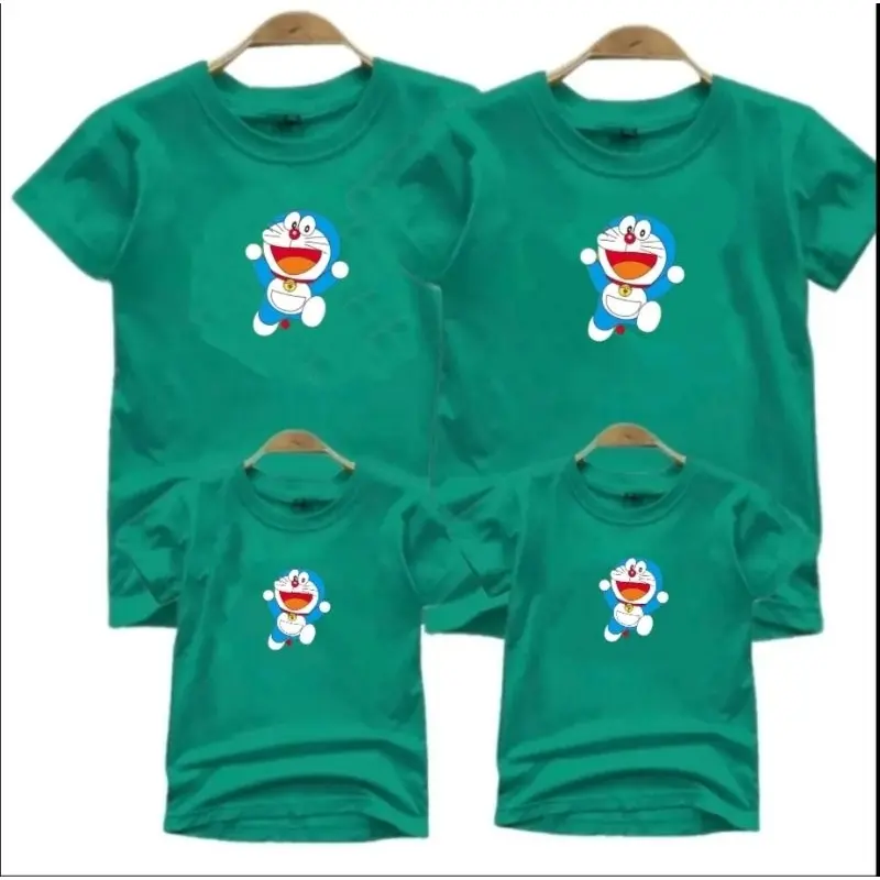 KAOS FAMILY COUPLE DORAEMON HAPPY (HARGA 1 PCS) / BAJU COUPLE / BAJU KEMBARAN / BAJU KELUARGA / T-SHIRTS / COTTON COMBED 1