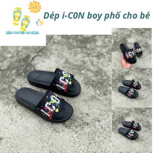    Dép cho Bé  Dép hottrend boy phố cho các bé size số từ 29-36 mẫu in UV vảy sơn đế mềm nhẹ êm 