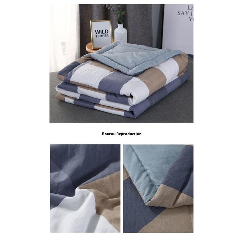Product Introduction of EAY Life Summer Blanket Comforter Thin Soft Breahable Quilt Washed Cotton 12