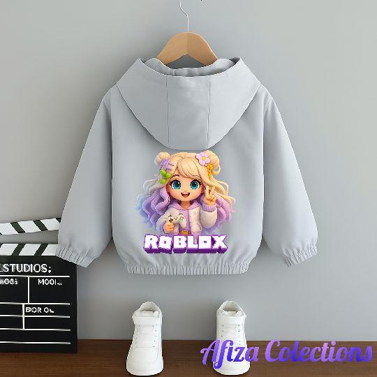 Jaket Anak Perempuan Bergambar Roblox Cantik Terbaru Bahan Premium Berkualitas Fashion