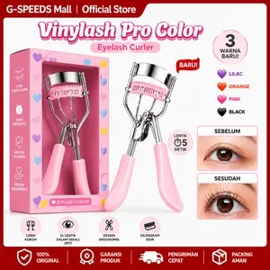 GS Penjepit Bulu Mata Sisir Eyelash Curler Pelentik Bulu Mata Awet Tahan Lama Warna RANDOM untuk Eyeliner dan Alis