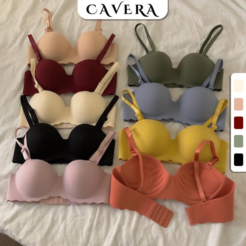 Set 3 Áo lót không gọng CAVERA - Áo ngực nữ đệm bàn tay 1,5cm thông hơi Bra Nữ -- VNA489