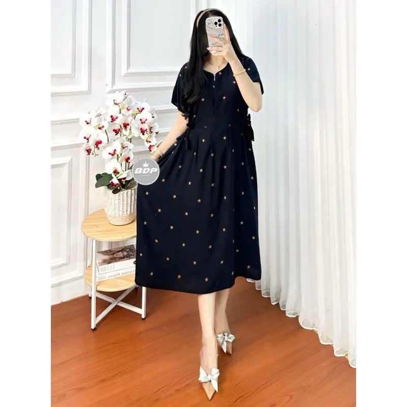 Daster Chibi Rayon Harian Santai Wanita Motif Pita Busui Resleting Depan Daster Wanita Lengan Pendek Ld 110 Baju Wanita Harian Murah Adem Baju Tidur Wanita Rayon Kekinian Terbaru Nyaman Batik Wanita Dress Kekinian Busui Bumil 5