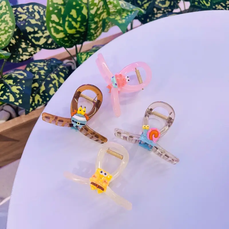 PPShop - jedai spongebob jepit rambut akrilik simple Hadiah Clips 1