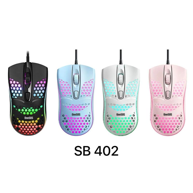 OneSOS Mouse Click dengan LED Otomatis SB 402 4