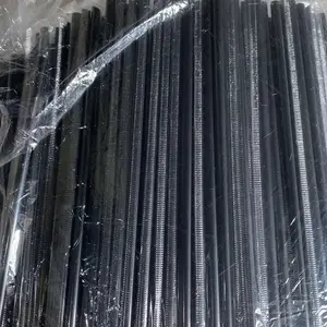 500 PCS Sedotan Plastik Steril Higienis 6mm X 20cm Hitam Ujung Lancip Runcing / Sedotan  Es Teh Solo