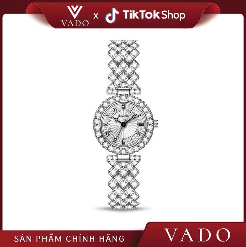 [LIVE - 3112J] Đồng Hồ Nữ Mặt Tròn, Mặt Viền Đính Đá Sang Trọng, Dây Kim Loại Đính Đá, Phong Cách sang Chảnh - DHJ3112