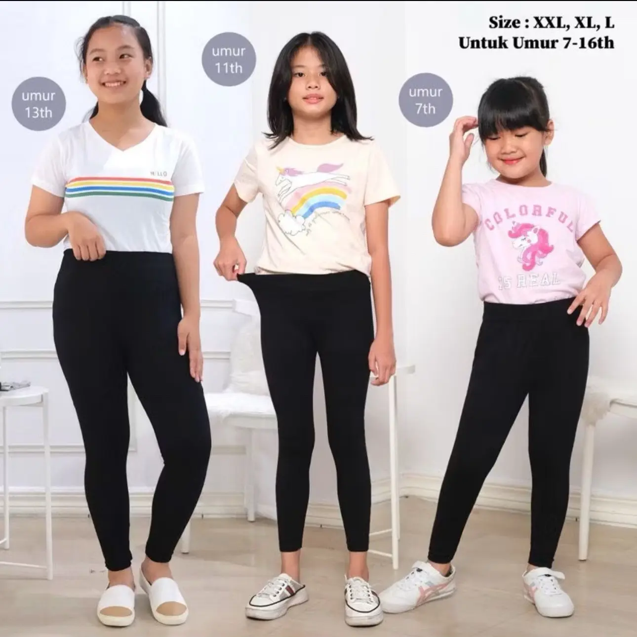 Legging Import Anak-Anak/Legging Polos Anak/