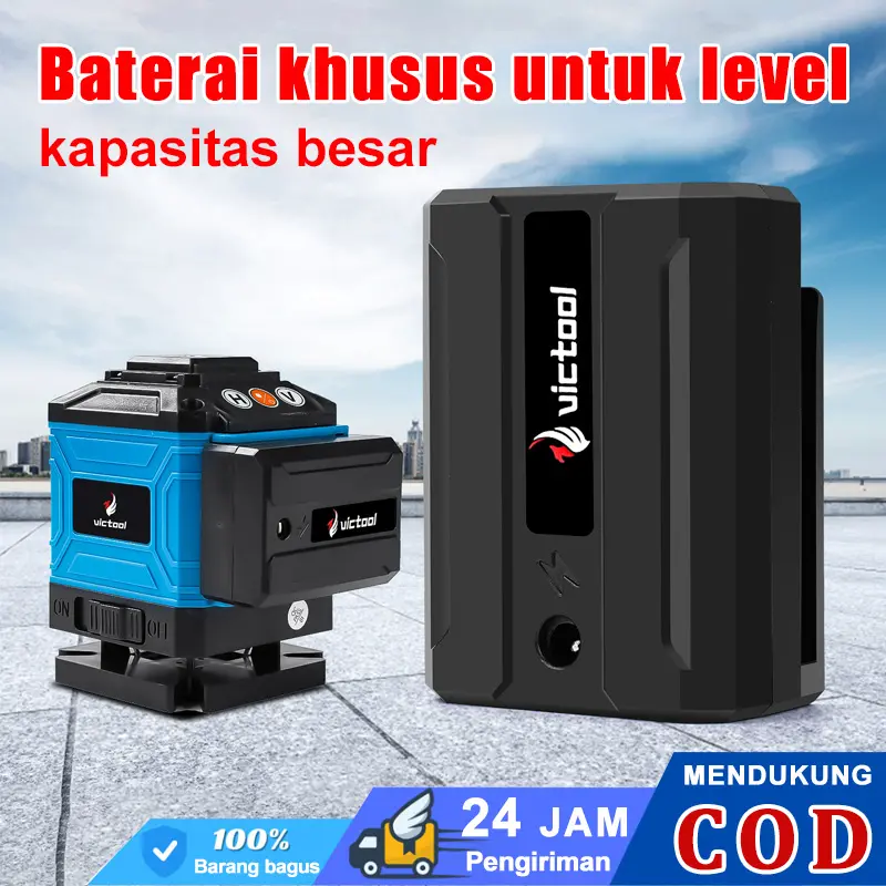 Dewei Baterai khusus untuk level laser 8/12/16line Tingkat baterai kapasitas besar