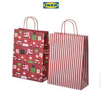 Gambar IKEA VINTERFINT Tas Kado / Paper Bag Pola Campuran Merah 26x35cm Set Isi 2pcs dari IKEA Indonesia Kota Administrasi Jakarta Timur 2 Tokopedia