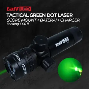 TaffLED Laser Tactical Green Dot Scope Mount Baterai Charger - JG-1