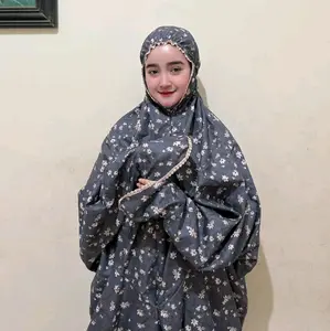 mukenah kain micro Dewasa By devita motof bunga cantik anti gerah