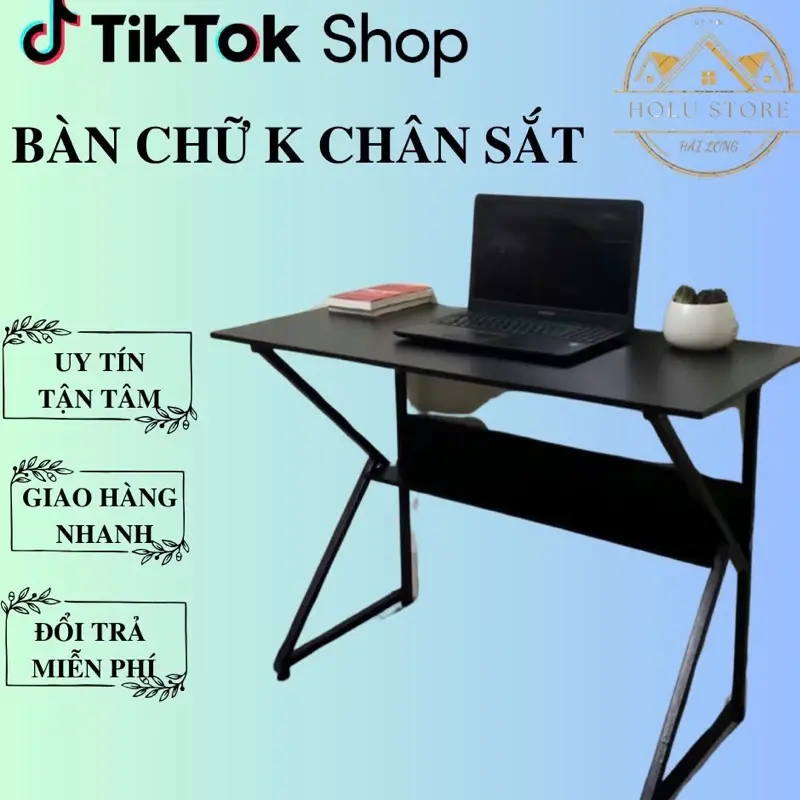 Bàn Chữ K chân sắt thiết kế mới nhỏ gọn phù hợp cho Học sinh, sinh viên, học tập làm việc. bàn _