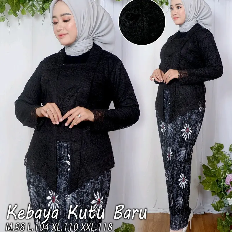 Setelan  Kebaya Kutu Baru Modern Dan Elegant Terbaru Mewah 8