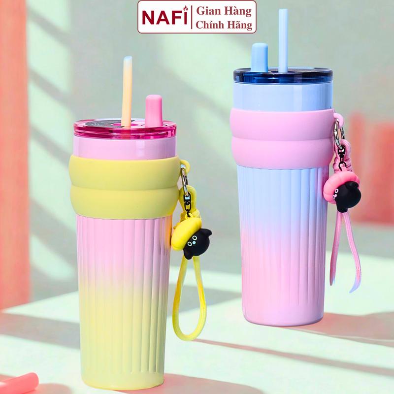  Cốc giữ nhiệt tráng sứ 710ml NAFI Ly Candy Ceramic chất liệu phủ sứ an toàn bình giữ nhiệt nóng lạnh 12h 