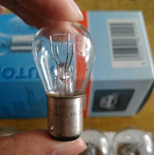 Gambar Bohlam Lampu Rem Osram kaki 2 P21/5W 12V Ori dari Master Motor Tokopedia Kota Bekasi Tokopedia