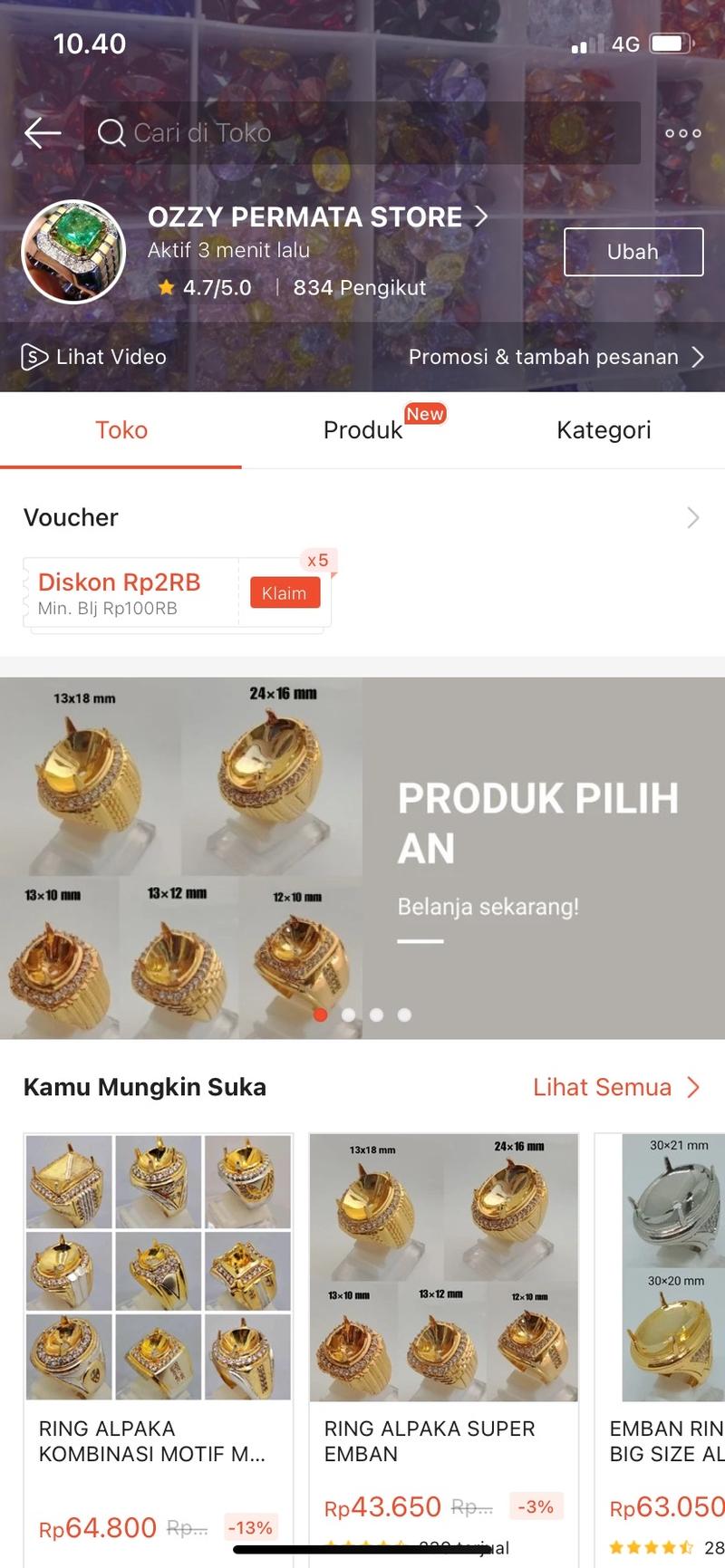 Product Introduction of RING CINCIN EMBAN ALPAKA SUPER MEWAH MICROSETTING 1