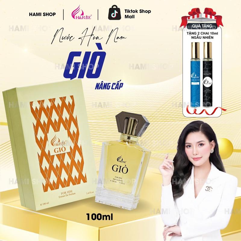  Nước hoa Nam GIÒ 100ML Extrait de Perfume  tặng 2c 10ml  Xịt Thơm - Nước Hoa Nam Thơm Lâu CHARME PERFUME 