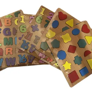 Puzzle kayu edukatif / puzzlr kayu angka, huruf , bentuk