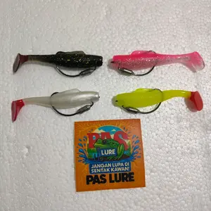SOFTLURE 8CM SATUAN UMPAN CASTING GABUS DAN TOMAN HOOK KUAT DAN TAJAM KARET TIDAK GAMPANG PUTUS