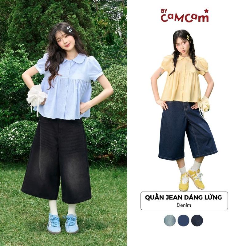 Our Beloved Summer Collection Quần Jean Dáng Lửng Dài Demi Jean Short Bycamcam Năng Động Denim Wash QEL034