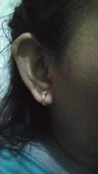 Product Review of Yaxiya Anting Jepit / Klip Wanita Mata Satu Simpel Perhiasan Aksesoris 764 from S**h g**😍 2