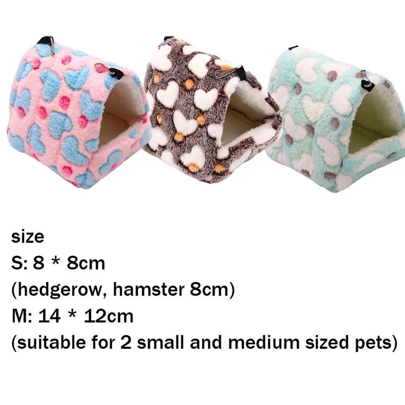 Túi Ngủ Cotton Cho Hamster, Tổ Sóc, Vẹt Đuôi Dài, Thoải Mái, Ấm Áp, An Ninh, Tam Giác 3
