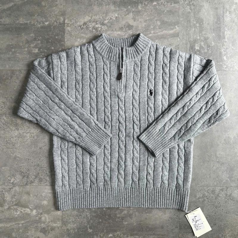  Áo len HalfZip Thêu Ngựa ADN Zoewatson B889 Buivintage vải len dày dặn phom cổ lọ. 