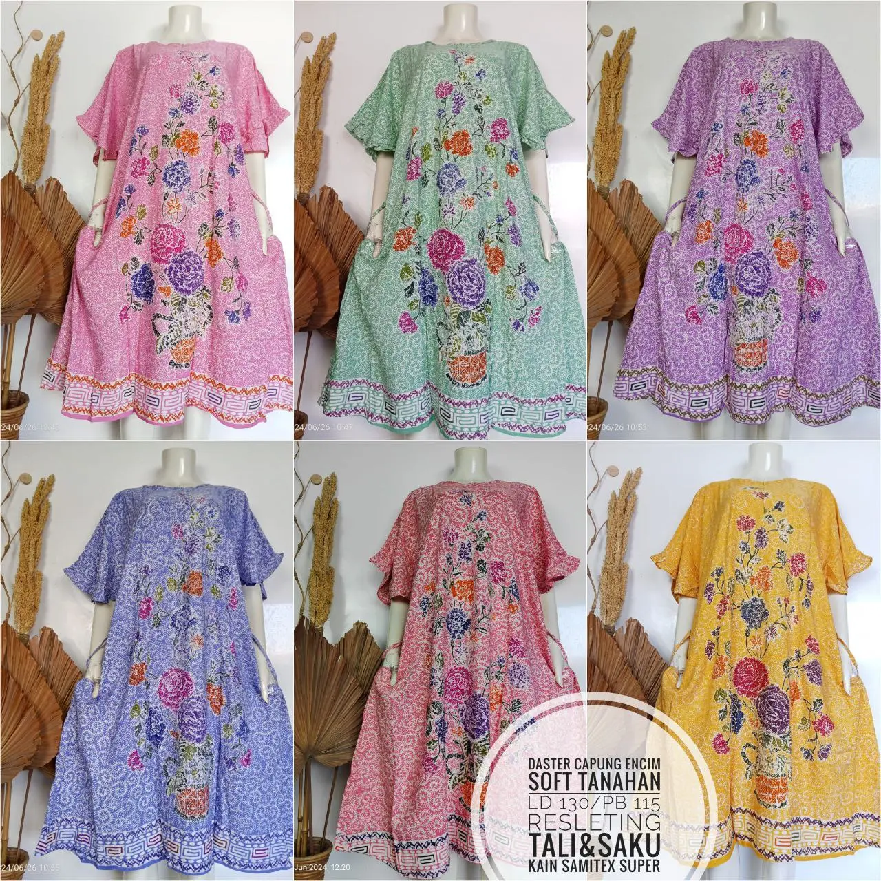COD | DASTER CAPUNG ENCIM TANAHAN | DASTER TERBARU CAP PEKALONGAN PREMIUM