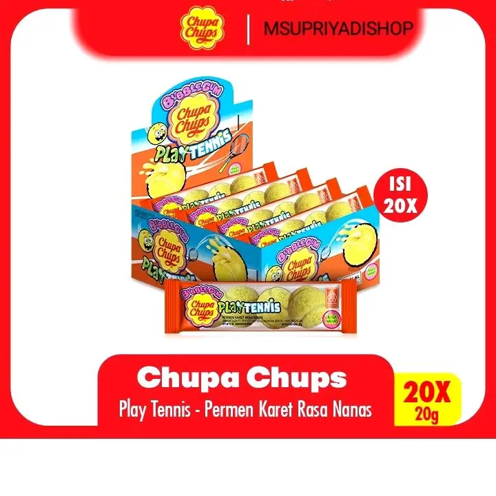 Chupa Chups Tennis Isi 20 pcs x 20 gr  Permen Bola