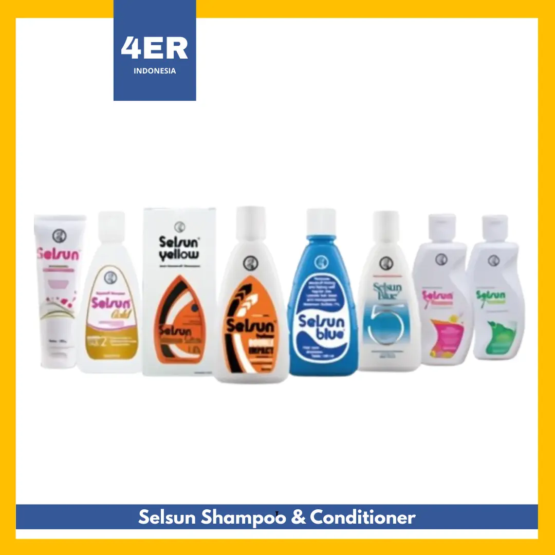 SELSUN Shampo Blue Five Gold Yellow Double Impact Shampo Ketombe 120 ML Conditioner Perawatan Shampoo Rontok Haircare
