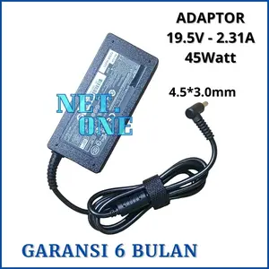 Adaptor Charger Compatible model 45W 19.5V - 2.31A 4.5*3.0mm - Baru & Bergaransi 6Bln