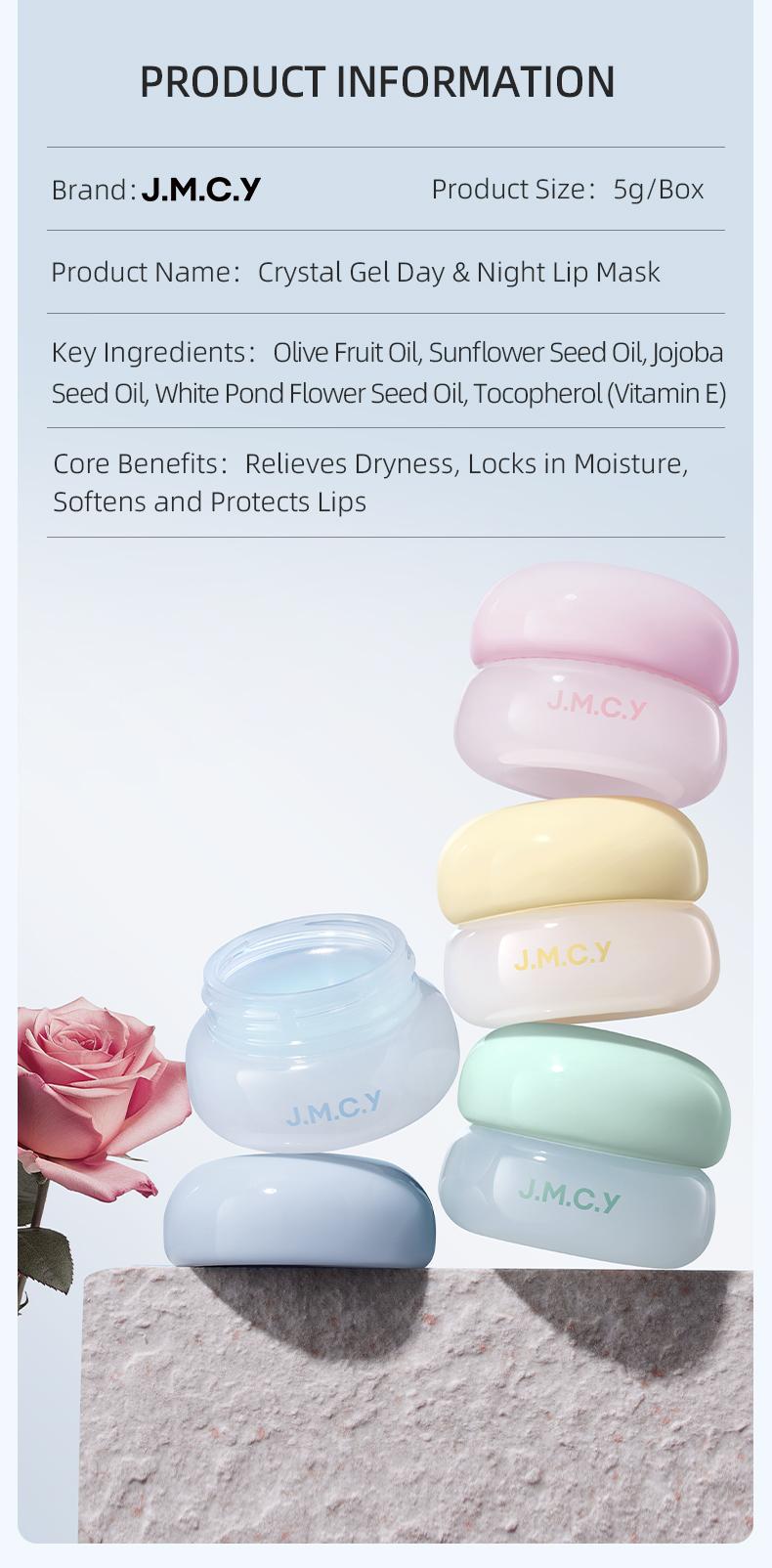Product Introduction of [HOT] JMCY Crystal Gel Lip Mask | Moisturizing Balm for Dry Lips | Repair, Hydrate & Smooth Overnight 11