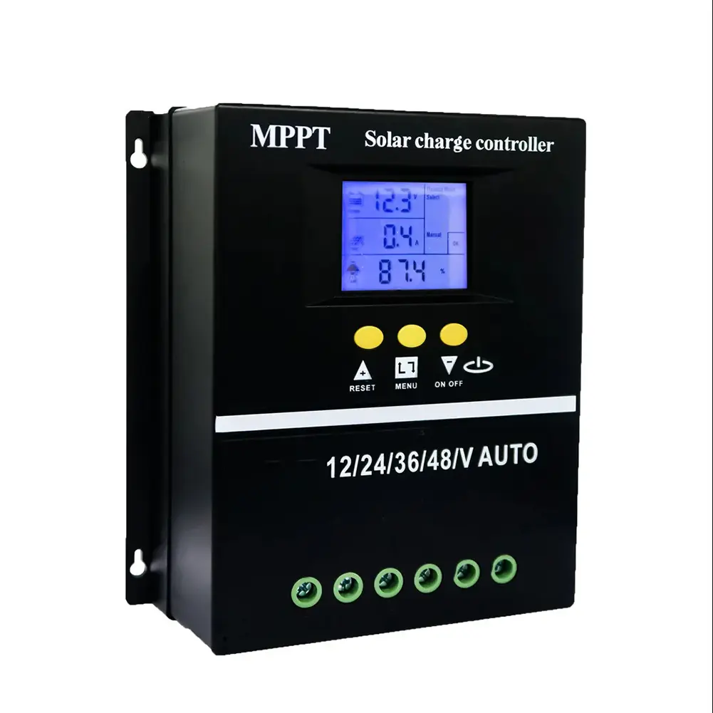 Bộ điều khiển sạc năng lượng mặt trời MPPT, Giám sát dễ dàng, với màn hình LCD trong suốt rõ ràng