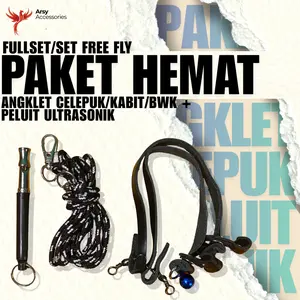 Paket hemat Angklet  Celepuk /Kabit/Kastrel, CG/BWK dan peluit ultrasonic /tali burung