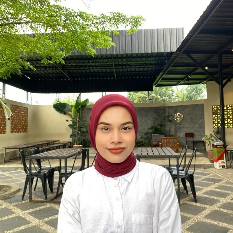 Ash By Aylin - Jilbab bella square Burgundy PollyCotton PREMIUM 1