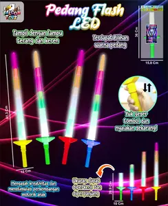 Mainan Anak Laki Laki Pedang Pedangan Plastik Lampu LED - Mainan Pedang Flash LED