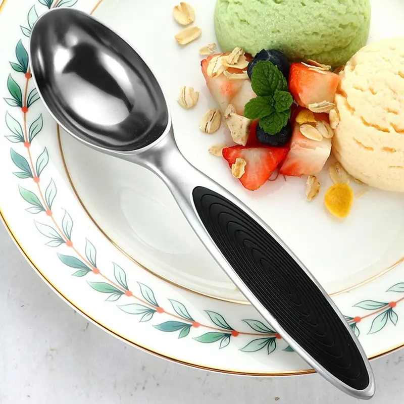 Ice Cream Scoop, Non-slip Handle Ice Cream Ball Making Tool, Durable Spoon for Cookie Dough, Baking Tool for Home and Commercial Use, Kitchen 3