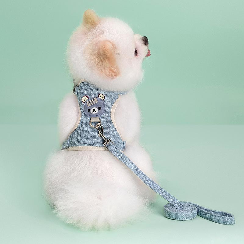 Product Introduction of Cute Pet Harness Leash Set for Small Mid Dogs Cat Walking Lead Chihuahua Bunny Vest Harness Poodle Collar Leash Dog Accessories 17
