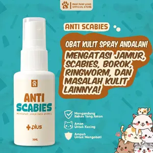 Paw Paw Land Anti Scabies 30ml Tanpa Alkohol dengan VCO Aman Dijilat Mengatasi Gatal Iritasi dan Luka Kulit