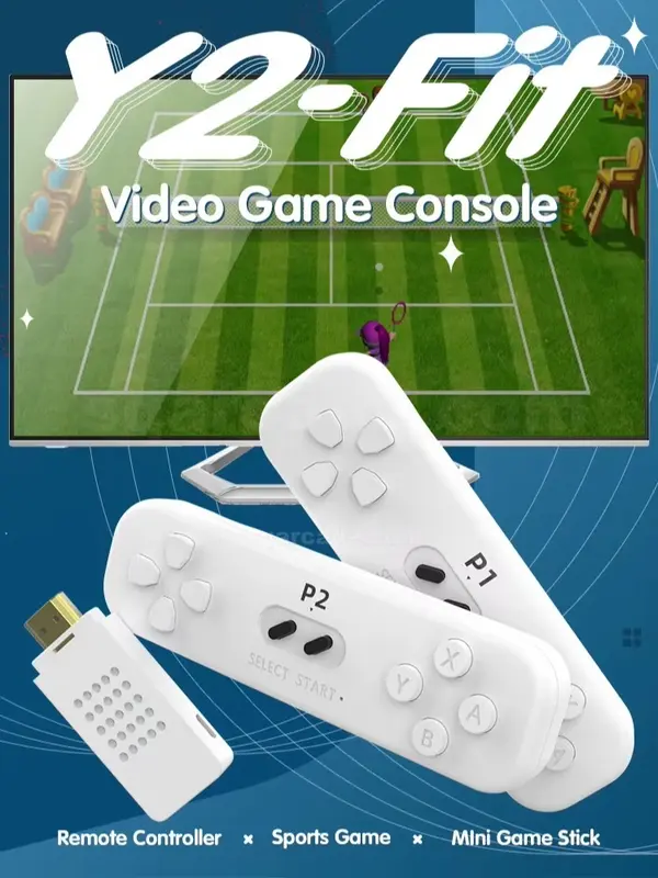 Data Frog Y2 Fit 4K – Konsol Game TV Wireless, 800+ Game NES, Motion Sensor boy 0