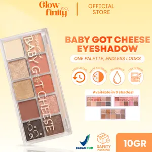MINIPINK 10 Warna Eyeshadow Baby Got Cheese Waterproof Eyeshadow Pallete Glitter BPOM - MP060