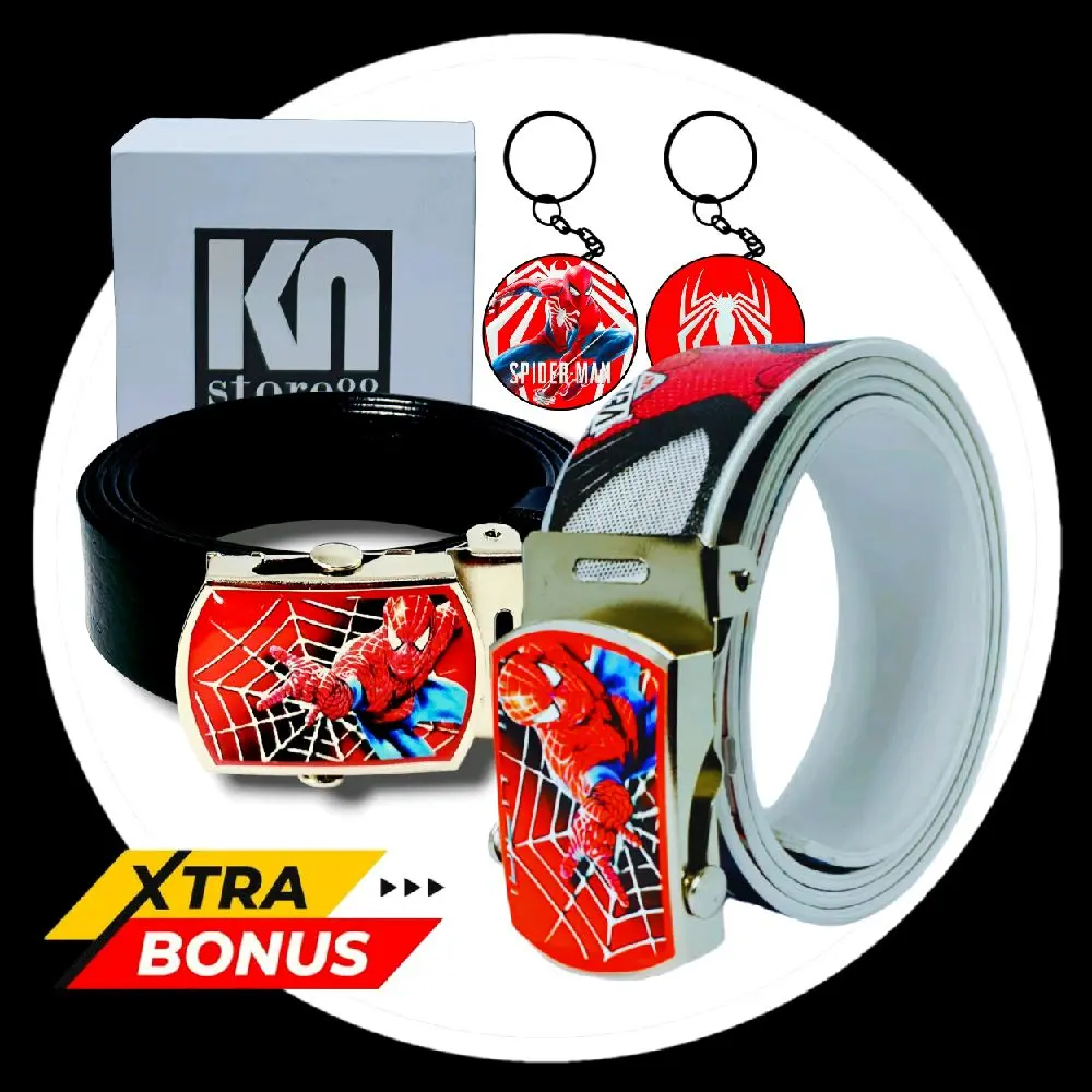 Sabuk anak TK SD/Ikat pinggang anak TK SD karakter Spiderman 03.Bahan Tali kulit PU berkualitas.Trendi dan kekinian untuk fashion.